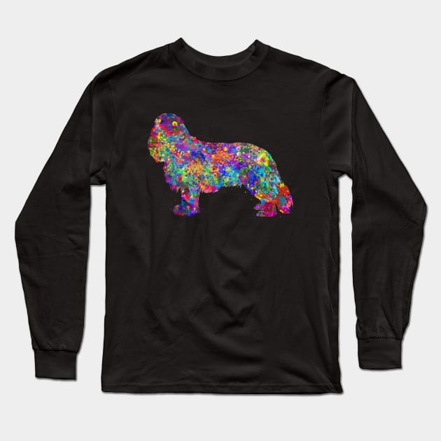 cavalier king charles spaniel dog Long Sleeve T-Shirt by Yahya Art